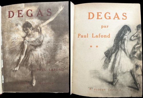Degas by Lafond. 2 Volumes, 1918 & 1919.